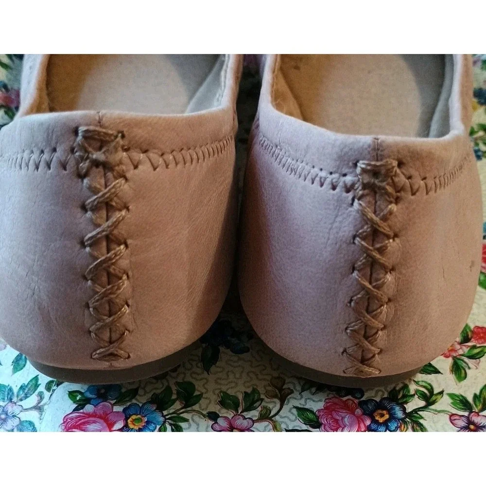 Women's LUCKY BRAND Erin Ballet Flats Slip On‎ Comfort Tan Leather Sz 7.5
